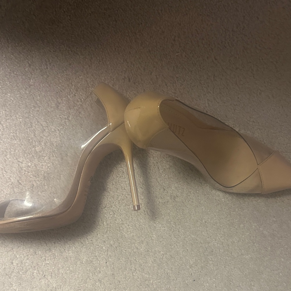 SCHUTZ Women's Tan Pointed Heels - Picture 6 of 8